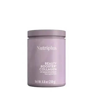 Nutriplus Beauty Booster Collagen Powder - Unflavored 250gr with Hydrolyzed Collagen Vitamin C & Hyaluronic Acid for Skin Firmness and Joint Health