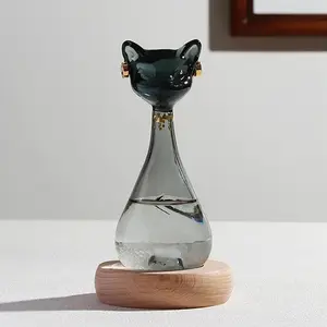 Weather Forecast Bottle, Storm Weather Predictor, Cat Shape Liquid Barometer, Office Desk Home Decor, Christmas Birthday Valentine Gift