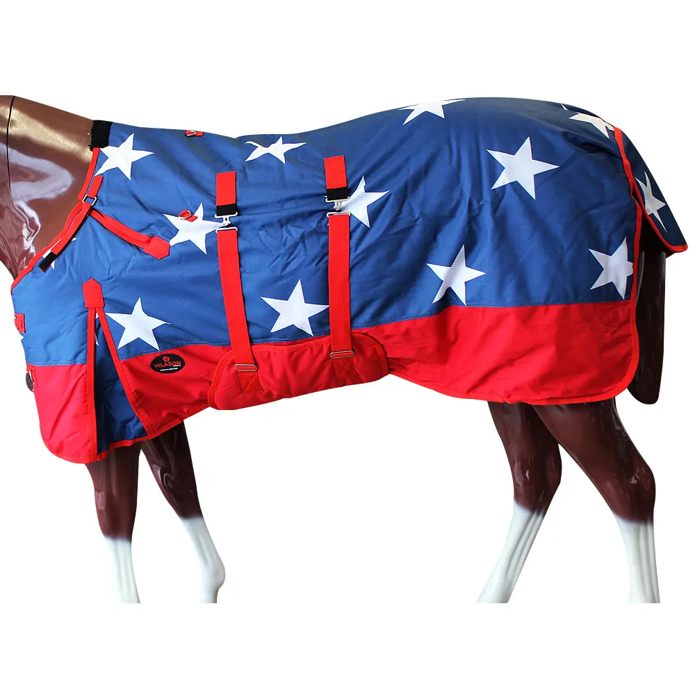66"- 84" Hilason 1200D Winter Waterproof Turnout Horse Blanket Belly Wrap