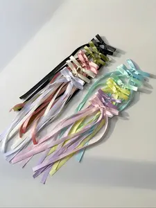 Women's Elegant Ribbon Bowknot Design Hair Clips, Cute Trendy Hair Clips, Fashionable Hair Accessories for Women & Girls, Hair Clip Set