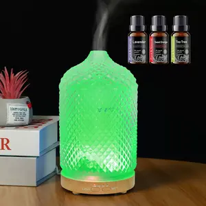200ml Aromatherapy Diffuser with 7 Soothing Colors, Ultra-Quiet Operation, Auto Timer, and Humidifier for Restful Nights