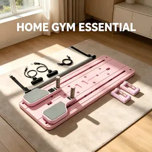 2025 Pilates Reformer Set, Five-in-One Multifunctional Abdominal Board, Compact Core Trainer, Foldable Home Use Pilates Reformer