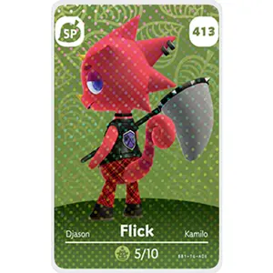 Flick - Villager NFC Card for Animal Crossing New Horizons Amiibo