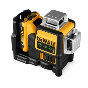 DEWALT DW089LG Cordless Green Laser Level for Contractors, Remodelers, Tile Installers and Home DIY Layout, 3 x 360 Self-Leveling Laser Tool with 165 ft Range, IP65 Protection, Pulse Mode, Magnetic Bracket and Carrying Case