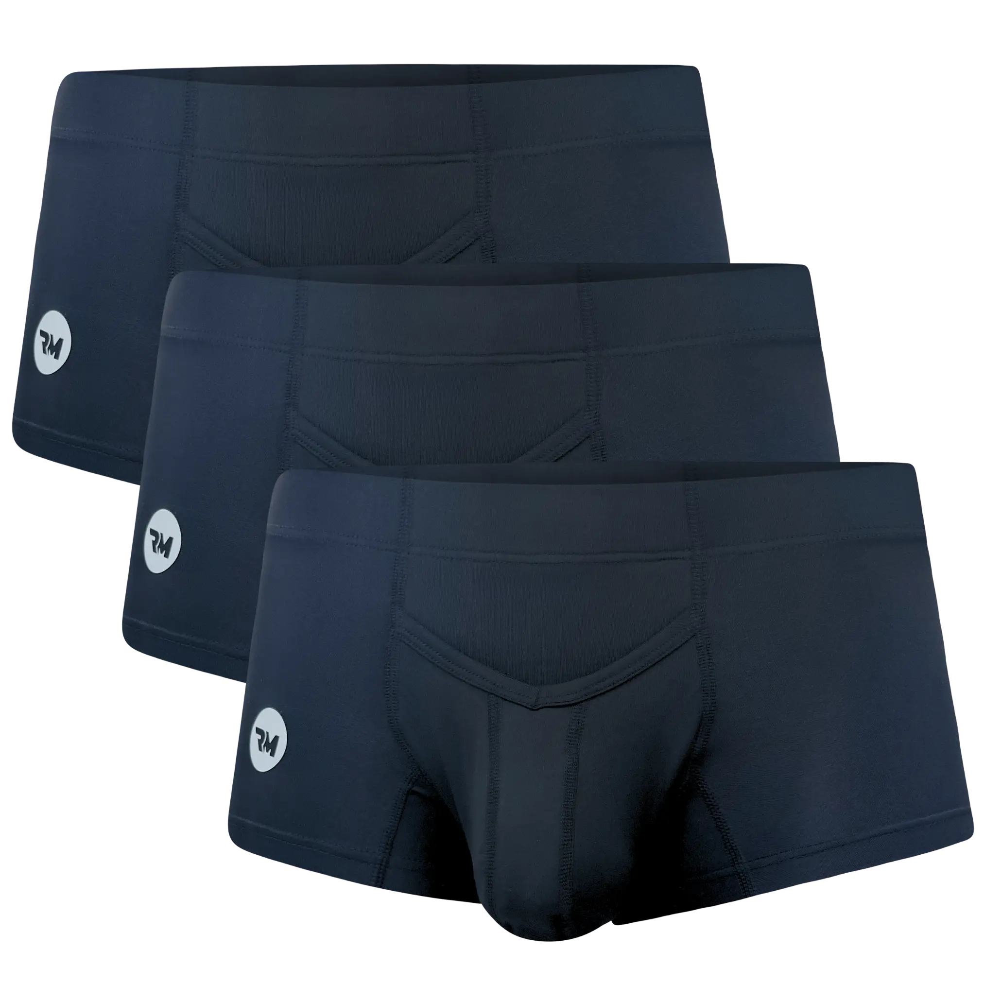 Nylon 3in Boxer Briefs V-Fly 3pk Black Spandex Menswear Man Breathable Day Fabric Basketball Overall Personalized Plain