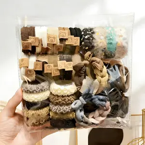 Women's 86-Pcs Fabric Hair Ties Set, Cute Simple Style Colorful Scrunchies for Hair, All-Season Accessories for Women Ponytail Holders Variety Pack