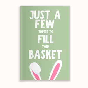 Just A Few Things To Fill Your Basket - 21 Heartfelt Ways To Say I Love You- Springtime Keepsake for Easter Basket Ideas 2026 Fill-In-The-Blank Book for Easter Gift