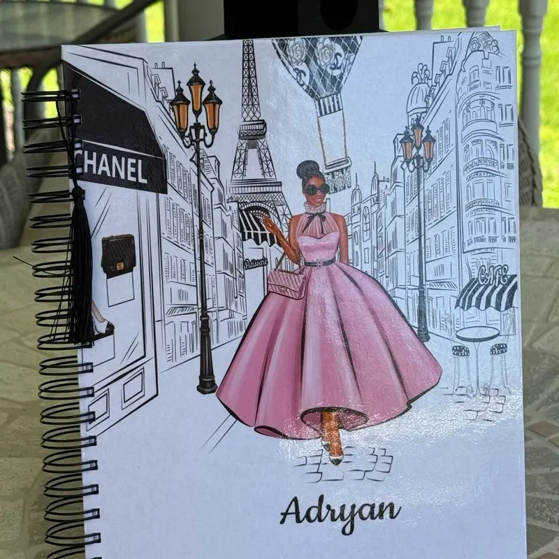 Black Girl Personalized Notebook, Black Owned Business Gift, Lined Black Queen Journal, Custom Name Hardcover Notebook, Black Girl Magic Bullet Journal
