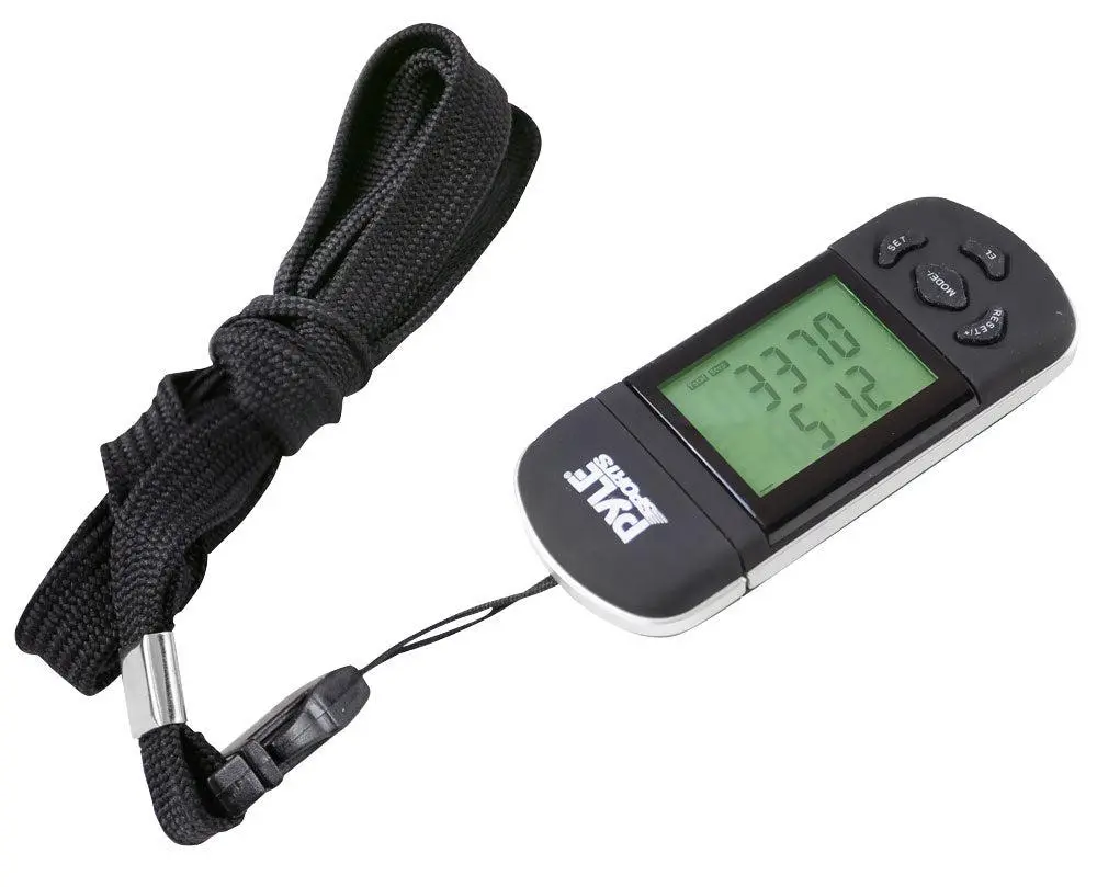 Digital Pedometer Step Counter for Workouts, Portable 3D Tracker with LCD Screen, 7-Day Memory, and Wearable Neck Strap
