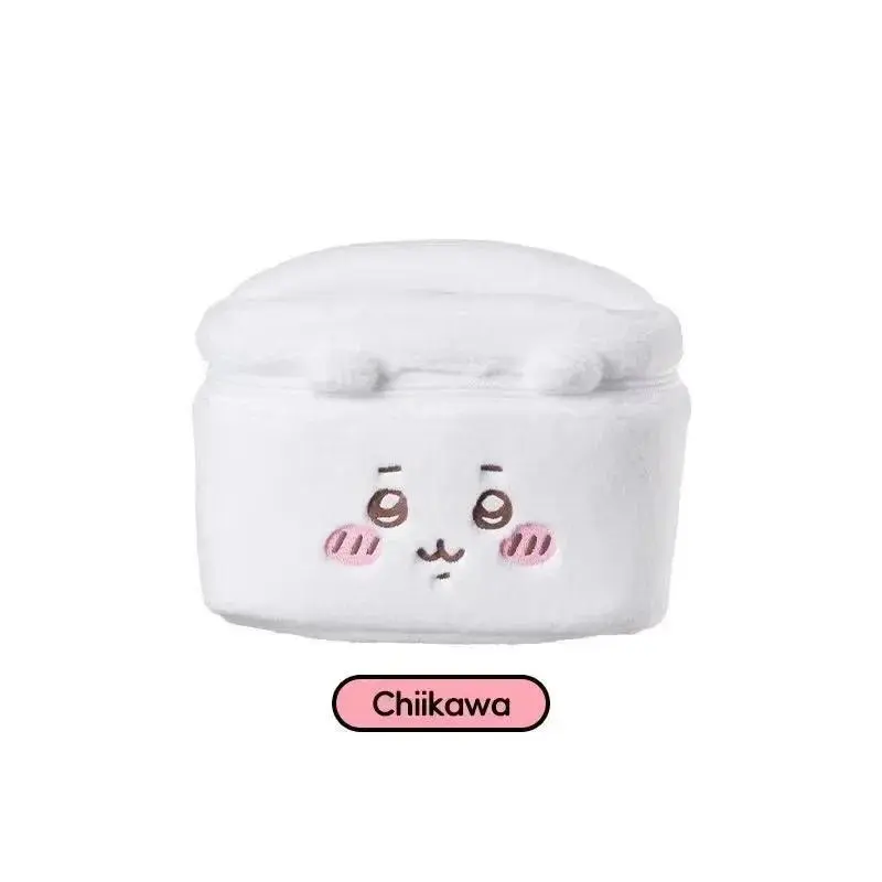 Kawaii Chiikawa Plush PVC Cosmetic Storage Bag - High-Capacity, Multi-Compartment, Novelty Print Travel Toiletries Organizer with Metal Accents for Skin Care, Unique Gift (Toys & Hobbies Specialty DIY Supply), Storage Bags