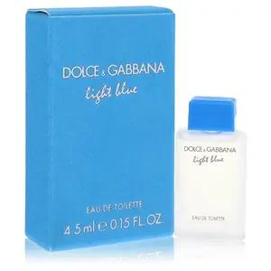 Dolce & Gabbana Light Blue MINI 4.5ml 0.15 OZ EDT Eau de Toilette for Women Classic Fragrance Bottle Citrus Floral Woody Scent