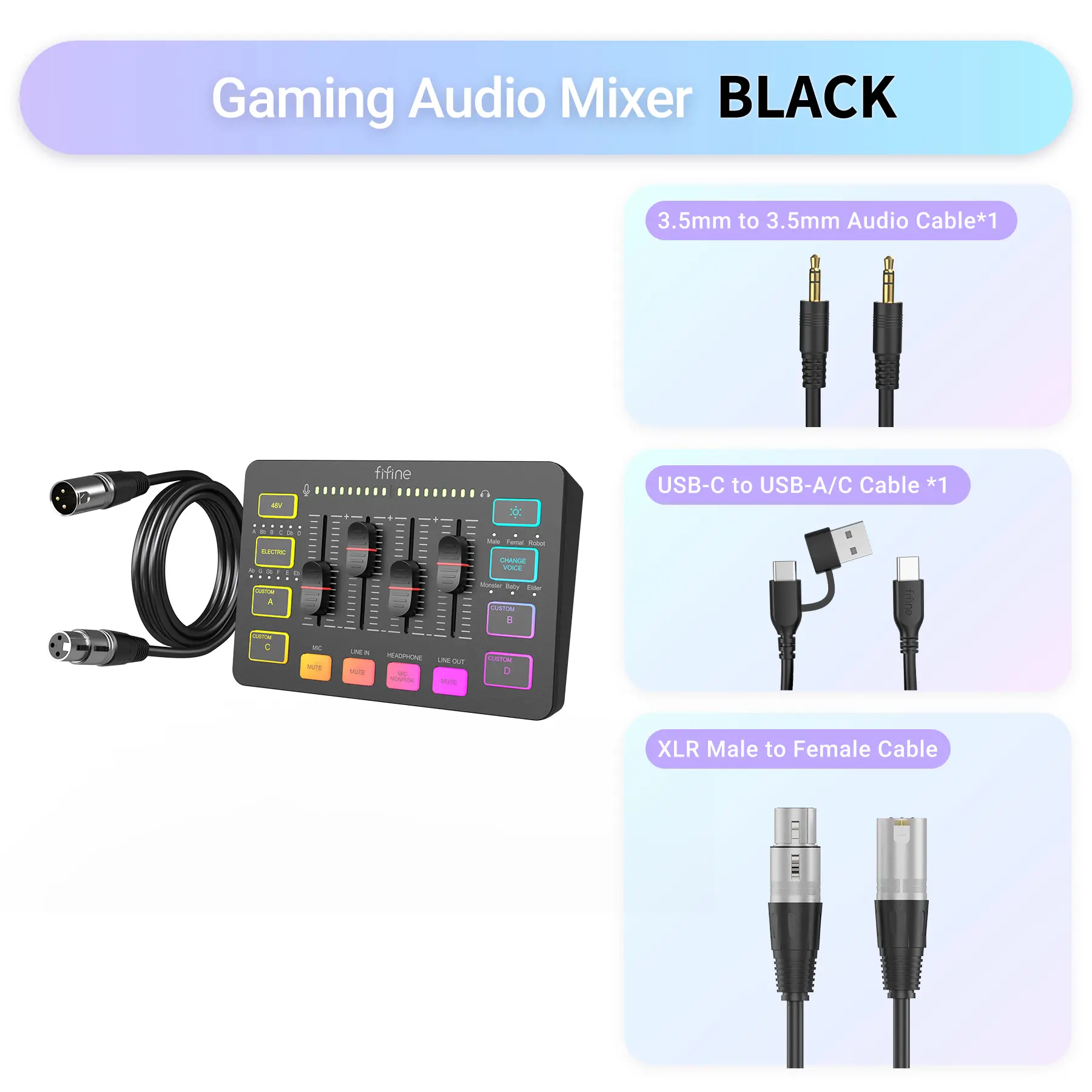 SC3 Mixer with XLR Cable