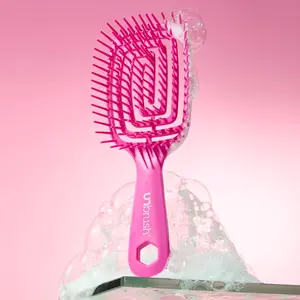 UNbrush Flex Hair Brush Flexible Shower Brush