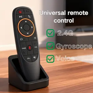 Voice Remote Controller Button, 2.4g RF Wireless 6-Axis Gyroscope IR Learning, USB Air Mouse for PC Smart TV Android TV Box Htpc Laptop Projector Devices