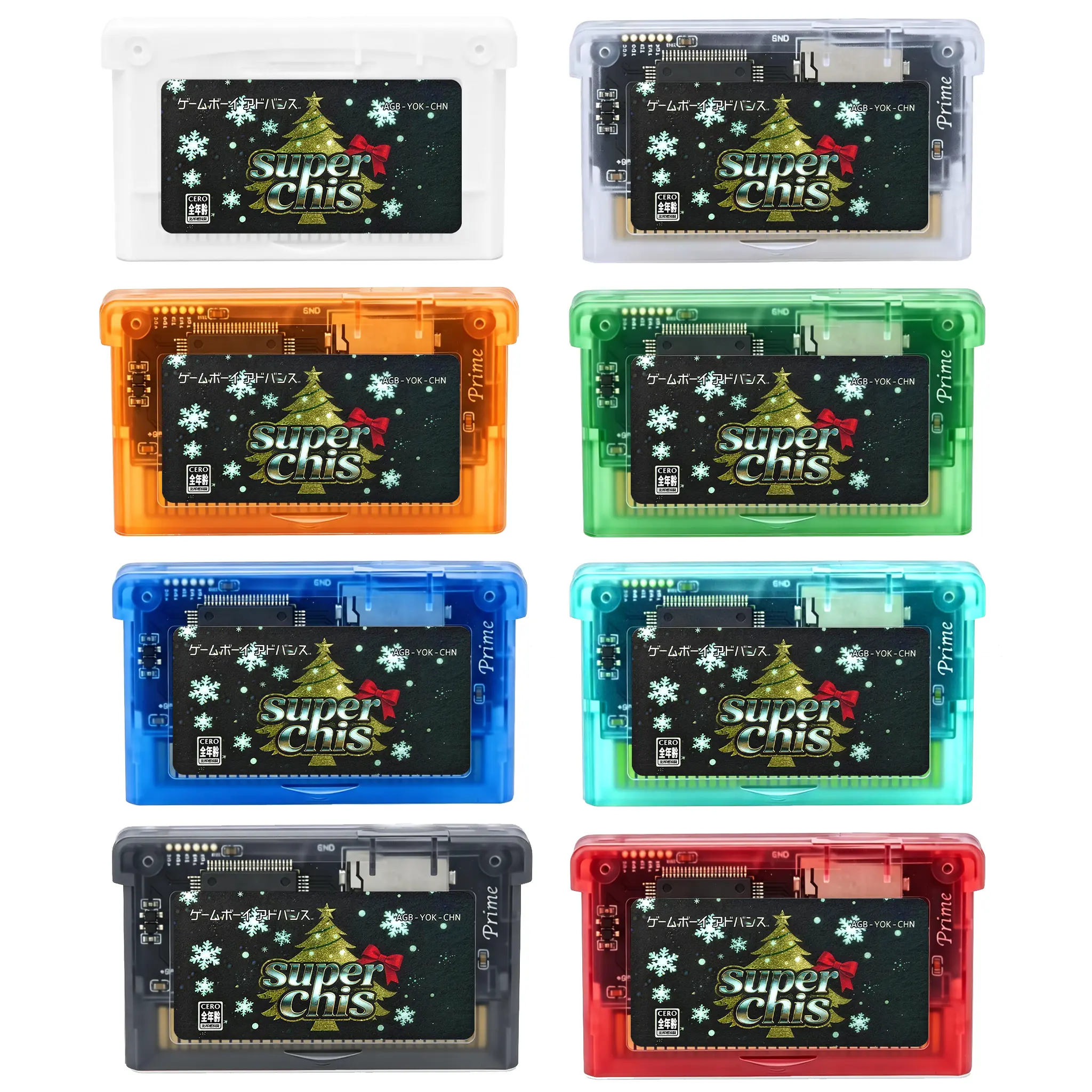 SuperChis Prime FRAM Colored shell GBA NOR Flash Instant Launch SuperFW Cheat Save RTC Emulation Fit GBA/SP/DS Lite Flashcart