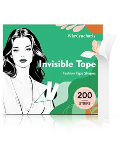 200-Strips Double Sided Tape for Fashion,Tape for Clothes,Clear Tape for All Skin Shades,Fabric Tape to Skin, Provides Strong All-Day Adhesion