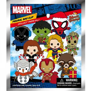 1/6PCS Marvel Officially Licensed Superhero Series2 Spider Man Iron Man Other Characters Mystery Blind Bags Box Decoration for the Key Backpacks One Random whole set
