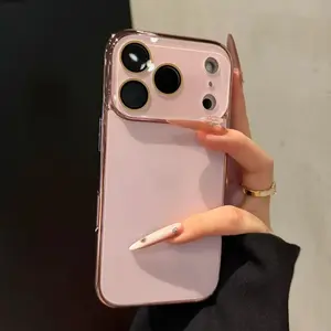 Minimalist Phone Case for 17 16 15 14 13 Pro Max 3 Camera Anti-Scratch Stylish Protection & Sleek Design Magsafe Available