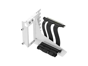 Fractal Design Flex 2 PCIe 4.0 x16 White Vertical GPU Riser with Bracket