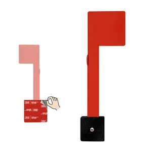 No Tools Needed with Optional Screws Mailbox Flag Replacement (Pack of 1) – Weather-Proof Strongest Adhesive Red Flag for Mailboxes Outside – Two Installation Options