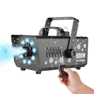 VEVOR Snow Machine, 1500W Snow Maker Machine with 2 Remotes Control and 5L Large Capacity Water Tank, High Output Snowflake Maker Stage Snow Effect for Christmas, Halloween, Wedding, DJ Parties