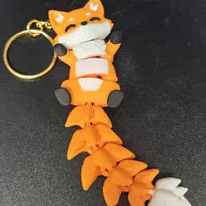 3d printed fox keychain