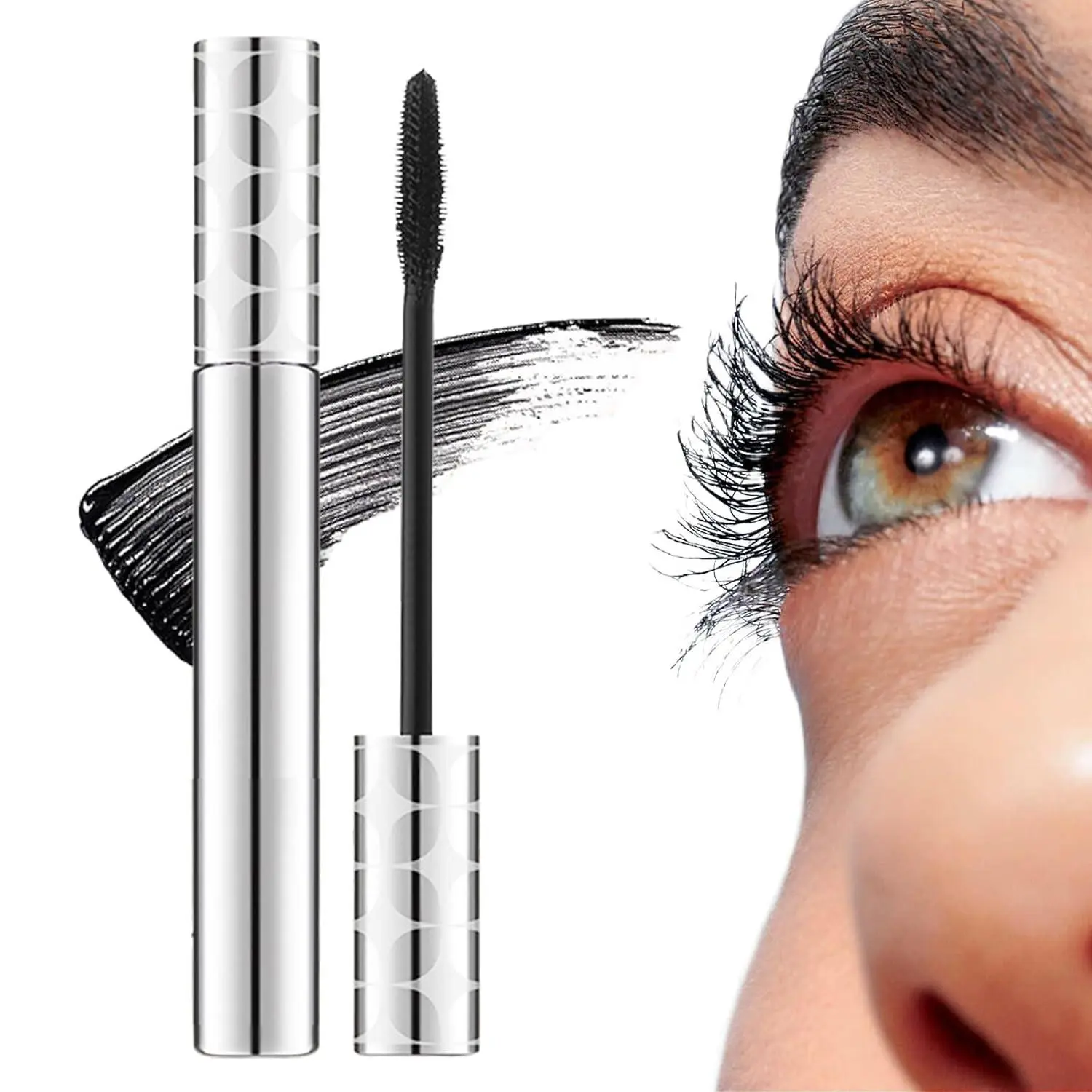GECOMO Waterproof Mascara for Long-Lasting 24-Hour Thick & Well-Defined Lashes-2, Makeup Mascara, Waterproof Volume Mascara