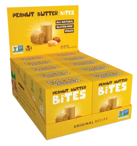PASOKIN | Natural Peanut Butter Snack, Creamy PB Bites | Gluten Free, Vegan Protein | Pacoca Made in USA, 0.5 oz bites [20 count]