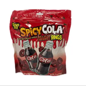 Spicy Cola, Spicy Cola flavored Gummy Covered In Chamoy Rings 311g Bag