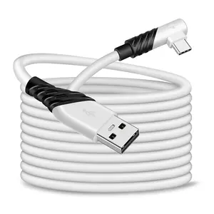 Belcompany 16FT VR Link Cable Compatible with Oculus/Meta Quest 1/2 Accessories and PC/SteamVR, 2Gbps Data Transfer Super Speed Virtual Reality Headset Cord, USB 3.0 to USB C Cable for PC VR Headset