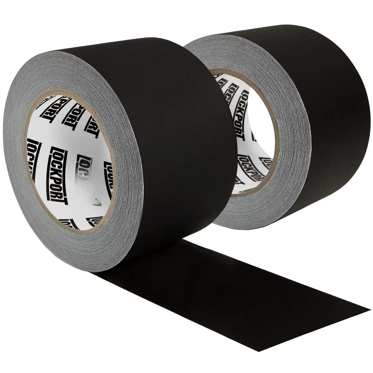 Black Gaffers Tape 3 inch x 30 Yards - 2 Pack Pro Black Gaff Tape - No , Water Resistant, Non-Reflective, Easy  - Multipurpose