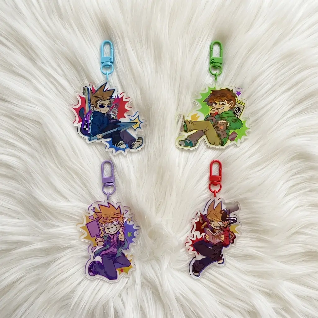 Eddsworld Acrylic Keychains | Edd, Matt, Tord & Tom, Gift Birthday