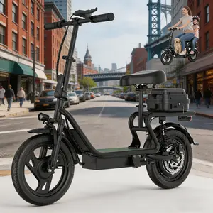C 2026 Hot Sale Electric Scooter, 750W Peak Output Power, 22 Mph Maximum Speed, 10.5-22.5Ah Rechargeable Battery, 20-60 Miles Driving Range, Electronic Safety Brake, Adjustable Height, 14 Inch Wear Resistant Inflatable Tires