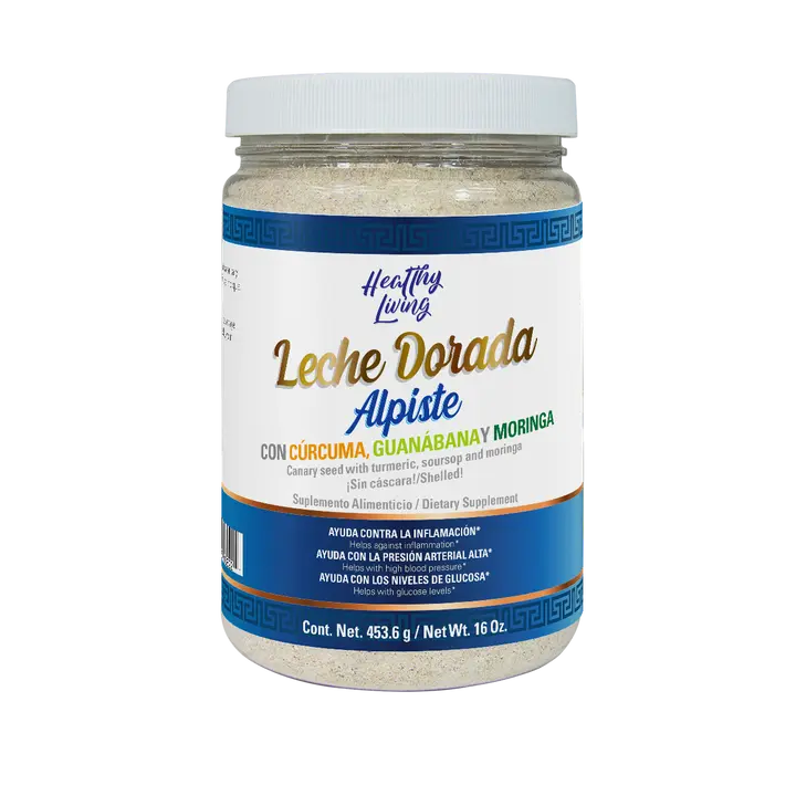 Healthy Living Edible Canary Seed Powder Herbal & Fitness Supplement - 16oz Natural Herb Blend, No Preservatives, with Turmeric, Soursop, Moringa, Adults' Inflammation Management Dietary Support
