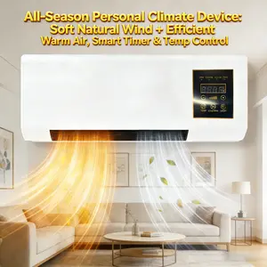 1400W Dual Function Wall Heater, Fast Heating & Natural Wind Mode, Wall Mounted Space Heater for Home Office Indoor Use