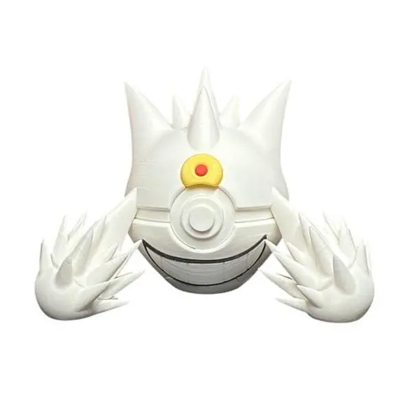 Shiny Mega Gengar Collectible Poke Ball - 3D Printed Home Decor Statue Figurine, None