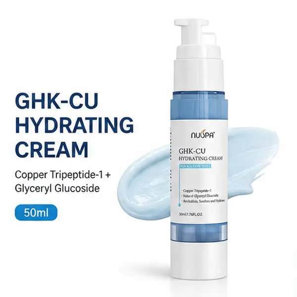 GHK-CU Hydrating Cream 50ml | Copper Tripeptide-1 Face Moisturizer for Revitalized Skin | Glyceryl Glucoside Deep Hydration Cream | Lightweight Gel-Cream for All Skin Types | Daily Soothing & Hydrating Facial Cream