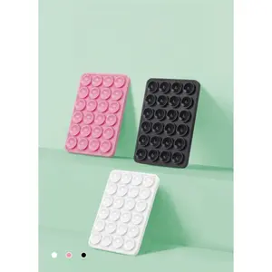 2PCS Secure Suction Phone Stand, Dual-Pack Hands-Free Mount for Content Creators, Selfies, and Vlogs, Reusable Grip Compatible with All Smartphones