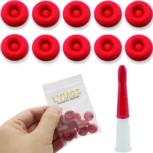 Universal Fit Caulk Tube Latex Sealing Caps Caulk Saver Cover Sealer for Sealing and Preserving Open Caulking Tube Red 10 Pack
