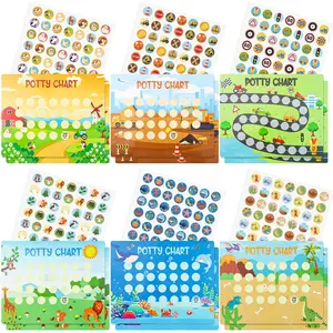 19 Pcs Potty Training Chart for Toddlers Boys Potty Training Reward Charts 6 Fun Styles Toilet Charts with Stickers Develop Toileting Habit for Kids Toddlers Boy