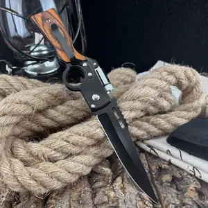 Utility Pocket Folding Knife with Mini Light, Stainless Steel, Men's Gift,Suitable for Camping,Outdoor EDC Tools.