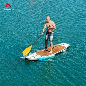 Abahub SUP Paddle - 3 Piece Adjustable Paddles - Lightweight Stand-up Paddle Oars For Paddleboard, Adjustable Aluminum Alloy Shaft 68" - 84", Plastic Nylon Blade