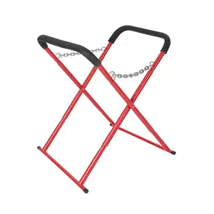 Portable Folding Heavy-Duty, Adjustable Height Workbench for Automotive Repair, Garage & Shop – Padded, Powder-Coated, Non-Slip Rubber Feet, 500 lbs Capacity – 1 Pack, 41" x 43" x 35"