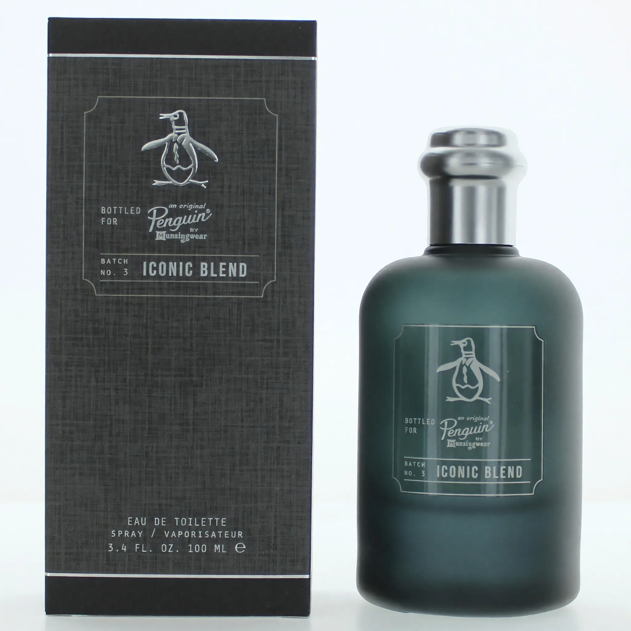 Original Penguin Iconic Blend by Munsingwear Men's Fresh Spicy Wood EDT Spray - 3.4 oz (3-3.9 fl oz), Fresh Scent Men's Fragrance, Released in 2017, 3 To 3.9 Fl Oz