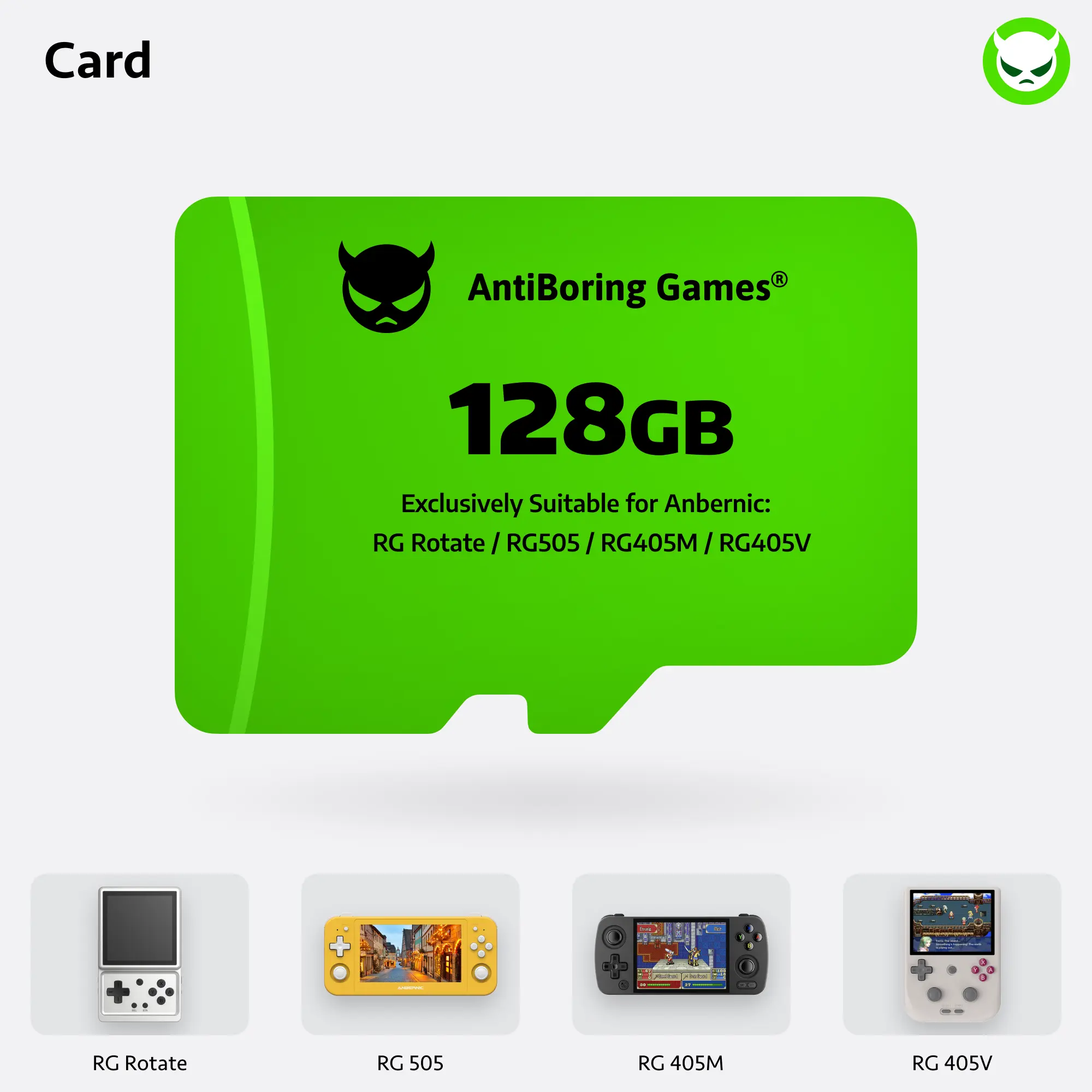 128GB Card Exclusively Compatible with Anbernic RG Rotate / RG505 / RG405M / RG405V Ready to Use