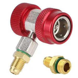 Car Air Conditioner Refrigerant R134YF R12 R22 To R134a Adapter Filler Air Conditioning Freon Refuel Port AC Tube Hose Converter