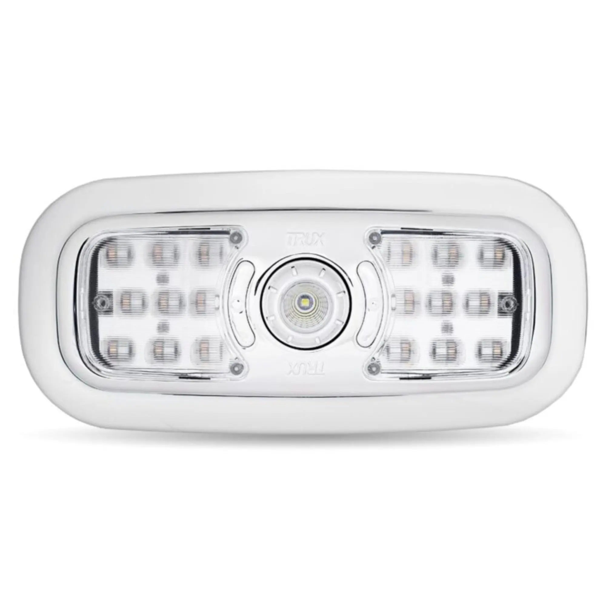Trux Accessories Chrome LED Interior Projector - 7 Selectable Vibrant LED Colors, Direct OE Replacement, Focused Illumination Interior Map/Reading Light for Automotive & Motorcycle