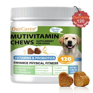 OurCares Multivitamin Chews for Dogs | 120 Soft Chews, Chicken FlavorComplete Daily Nutritional Support, Boosts Immunity, Enhances Skin & Coat, Supports Joint & Digestive Health