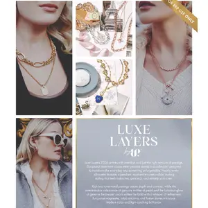 Luxe Layers 2026 Chain Necklaces with Turquoise and Cubic Zirconia for Everyday Style