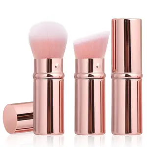 Makeup Brush 2 Pack, Travel Powder Makeup Brush, Foundation Face Blush Brushes for Blending Liquid, Blush, Bronzer, Buffing, Sunscreen,Flawless Cosmetics